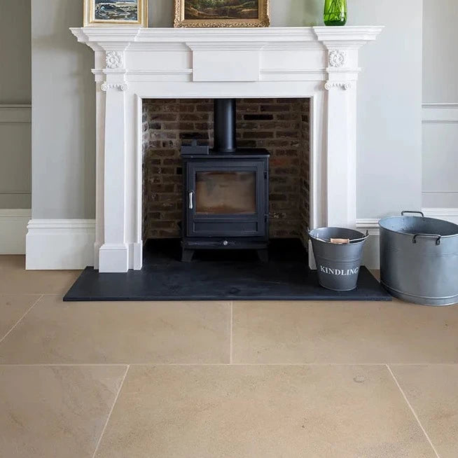 Lacock Limestone, Natural Finish, £122.00/ M2 Cream Tile Limestone Tiles Ca Pietra