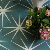 Lily Pad, Eucalyptus, £85.08/ M2 Decorative Tiles Porcelain Decorative Tiles Ca Pietra