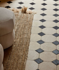 Limoges Limestone Vintaged Finish 20x20x1.5cm (tile) & 8.25x8.25x1.5cm (cabs)