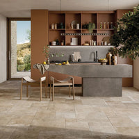 Fired Earth Lincoln Beige Opus Limestone Effect Porcelain Tile Sample