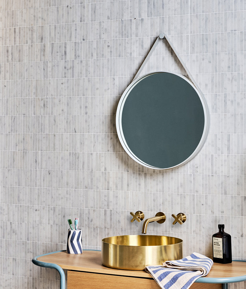 Long Island Marble Bamboo Mosaic 30.5cm