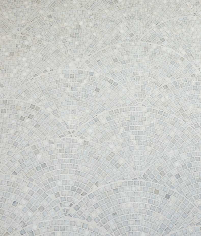 Long Island Marble Fan Mosaic 25cm Sample
