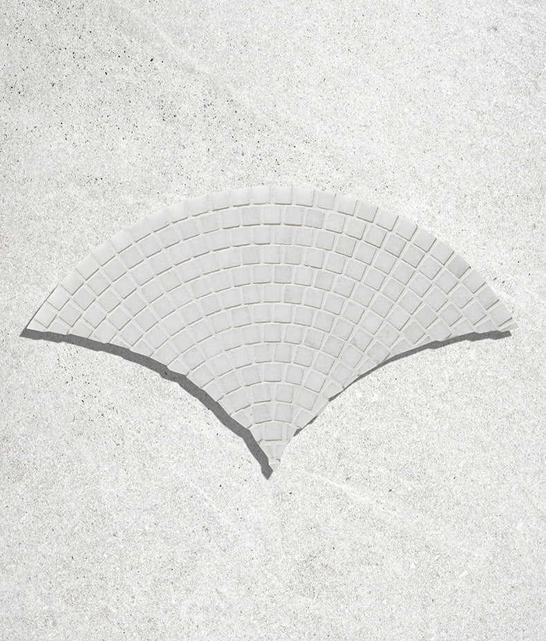 Long Island Marble Fan Mosaic 25cm Sample