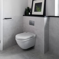 Louvre, 2 sizes, Blanc, £69.50/ M2 Concrete & Cement Effect Porcelain Tiles White Tile Ca Pietra