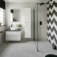 Louvre, 2 sizes, Blanc, £69.50/ M2 Concrete & Cement Effect Porcelain Tiles White Tile Ca Pietra