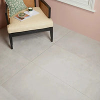 Louvre, 2 sizes, Perla, £69.50/ M2 Concrete & Cement Effect Porcelain Tiles Cream Tile Ca Pietra