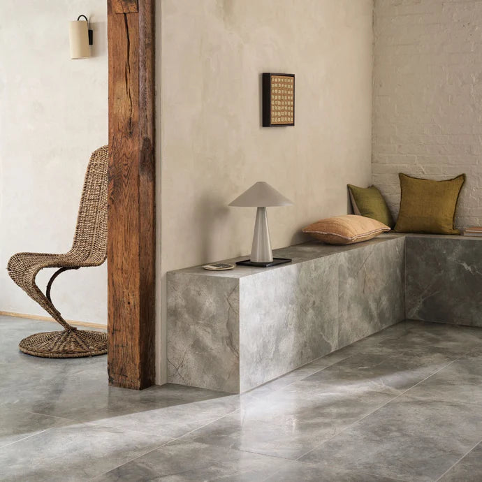 Fired Earth Lux Beige 60 x 120 Marble Effect Porcelain Tile Sample