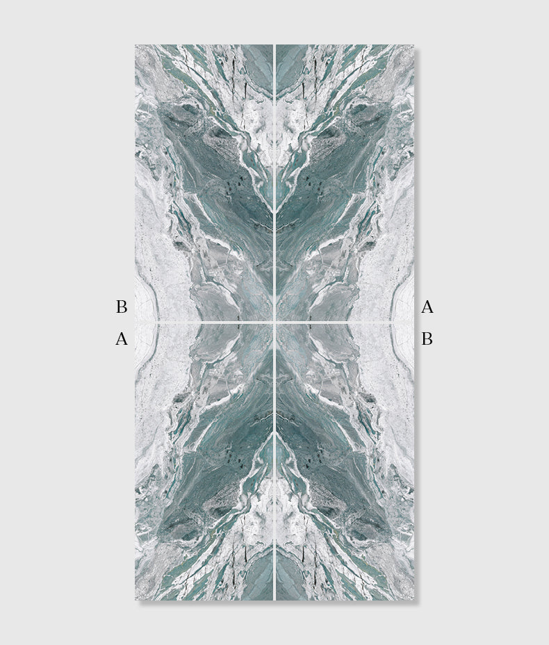 Magnifique Porcelain Ocean Bookmatched 60cm Sample