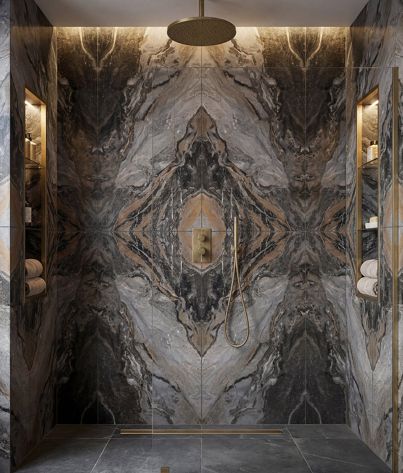 Magnifique Porcelain Nero Bookmatched 60cm Sample