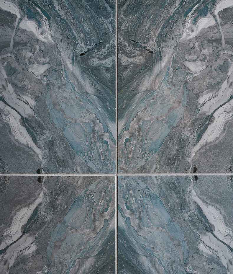 Magnifique Porcelain Ocean Bookmatched 60cm Sample