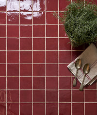 Maroc Ceramic Bordeaux 9.9x9.9cm