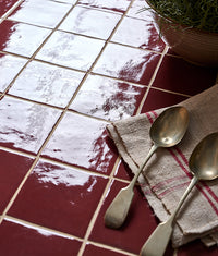 Maroc Ceramic Bordeaux 9.9x9.9cm Sample