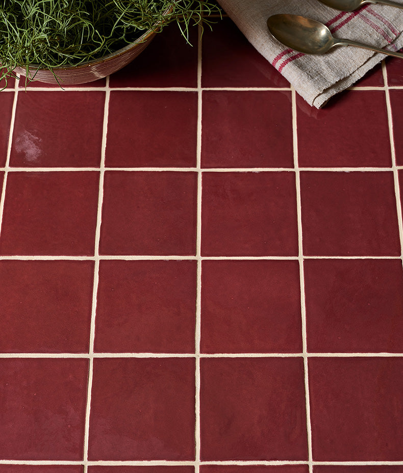 Maroc Ceramic Bordeaux 9.9x9.9cm