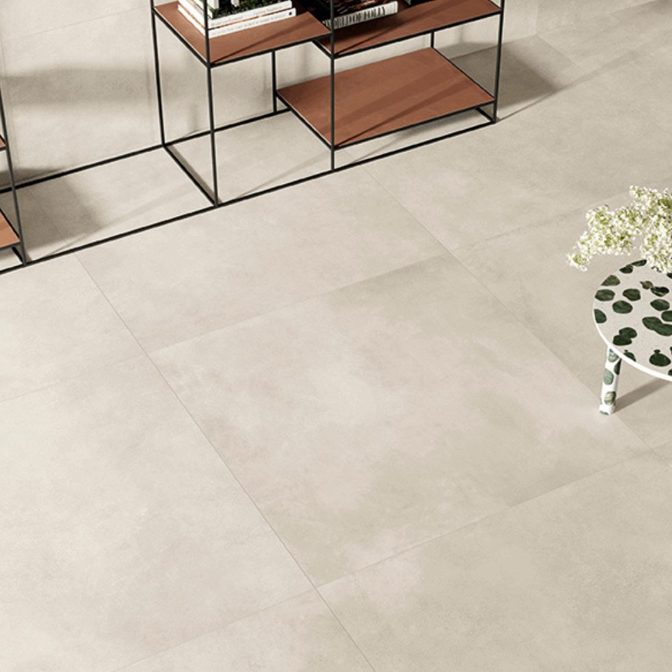 I.MAT, 4 sizes, Area, from £54.49/ M2 Concrete & Cement Effect Porcelain Tiles Cream Tile Caesar Ceramiche