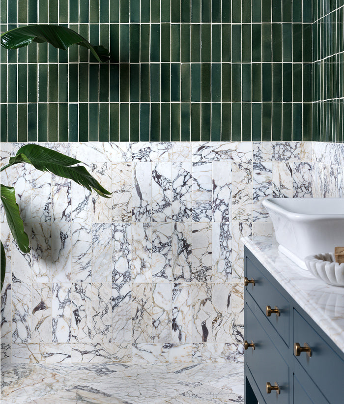 Medici Viola Marble Honed Brick 10x30.5cm