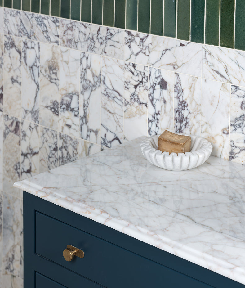 Medici Viola Marble Honed Brick 10x30.5cm
