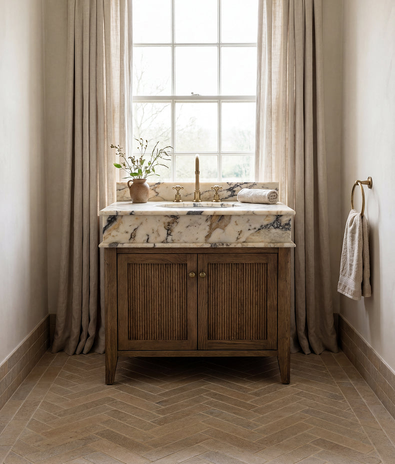Buscot Porcelain Parquet Textured 6.2x23.5cm Sample
