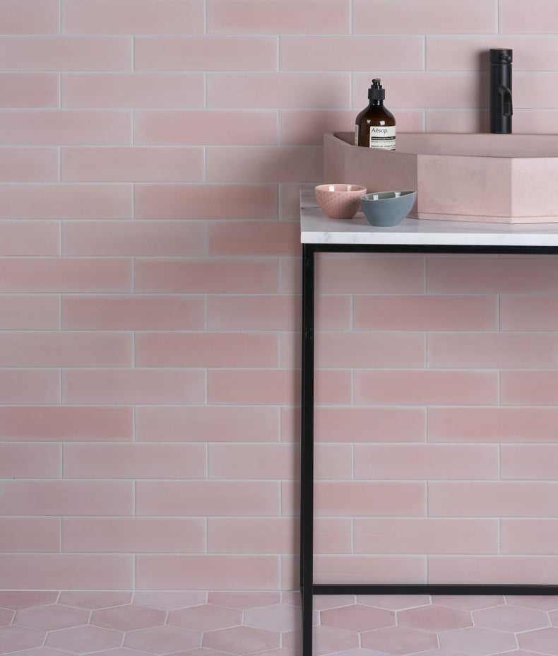 Medina Brick Porcelain Rosa 28cm Sample