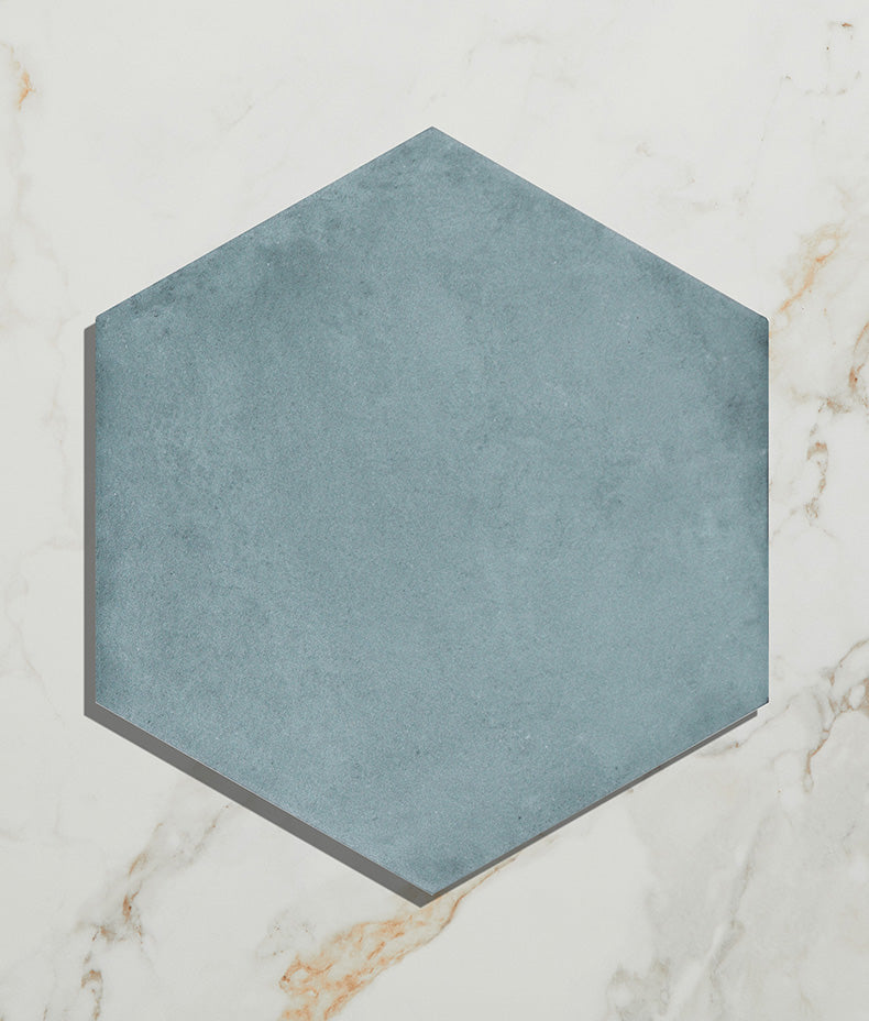 Medina Hexagon Porcelain Aqua 16cm