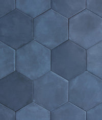 Medina Hexagon Porcelain Navy Blue 16cm