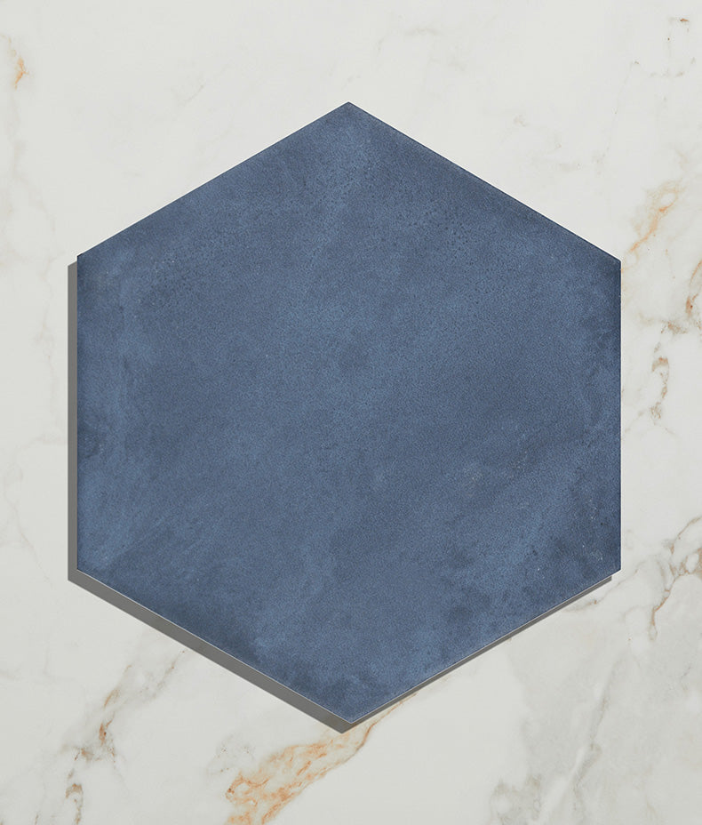 Medina Hexagon Porcelain Navy Blue 16cm Sample