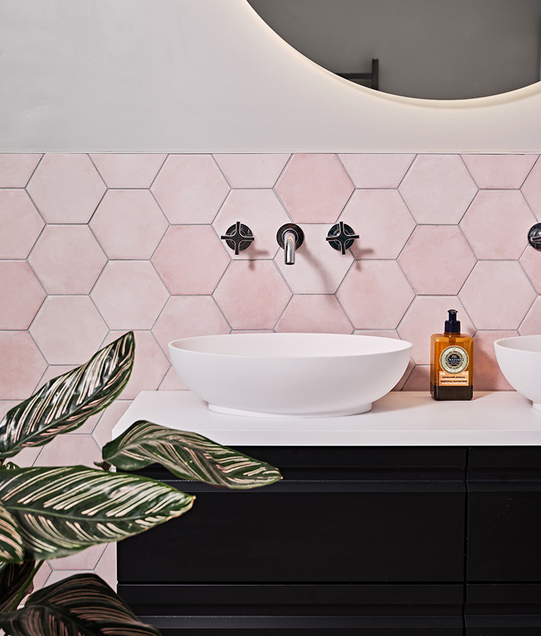 Medina Hexagon Porcelain Rosa 16cm