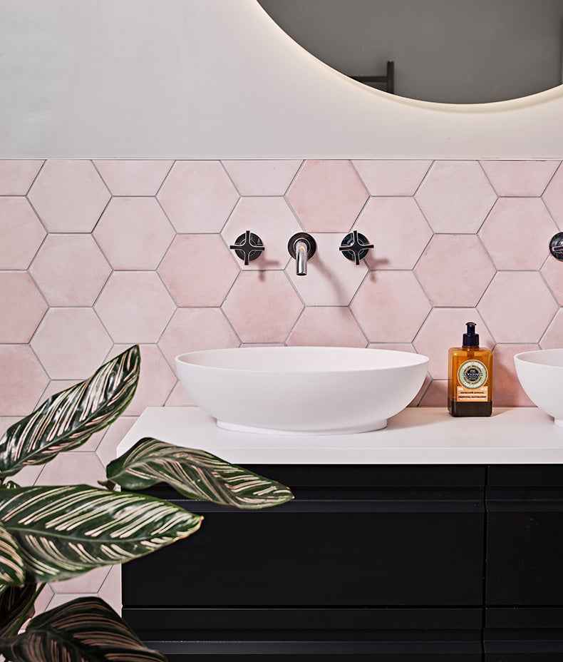 Medina Hexagon Porcelain Rosa 16cm Sample