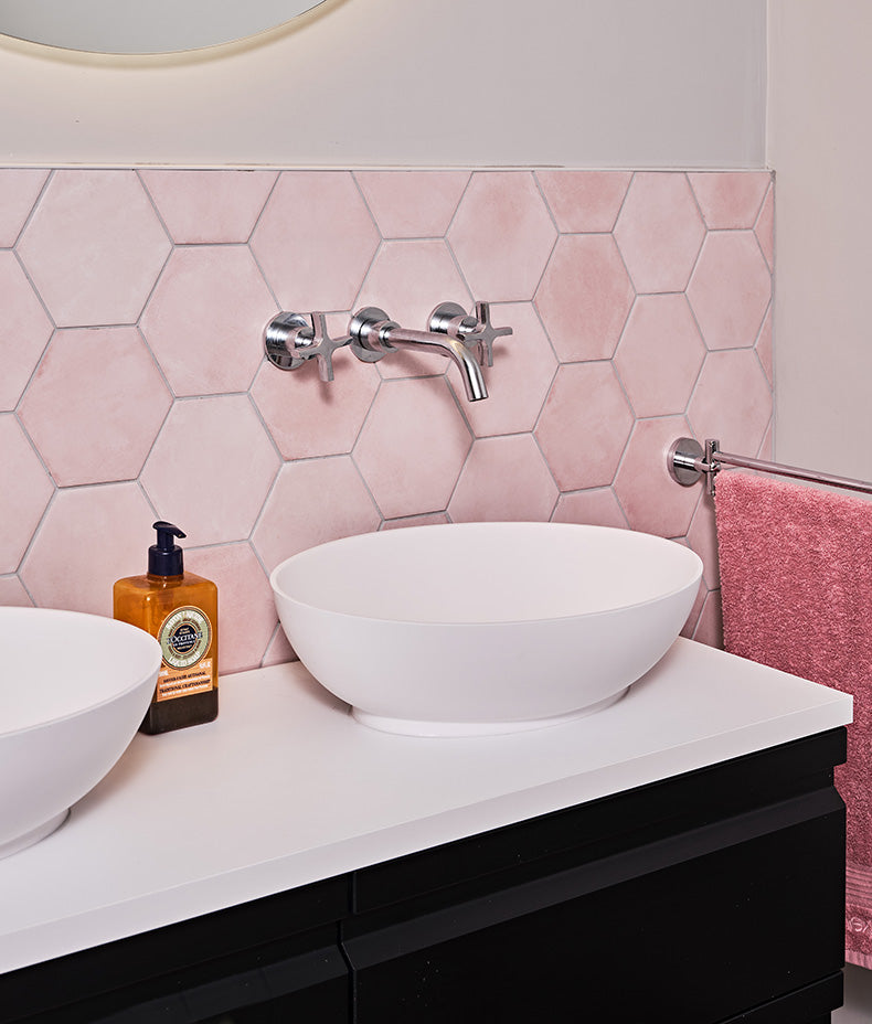 Medina Hexagon Porcelain Rosa 16cm