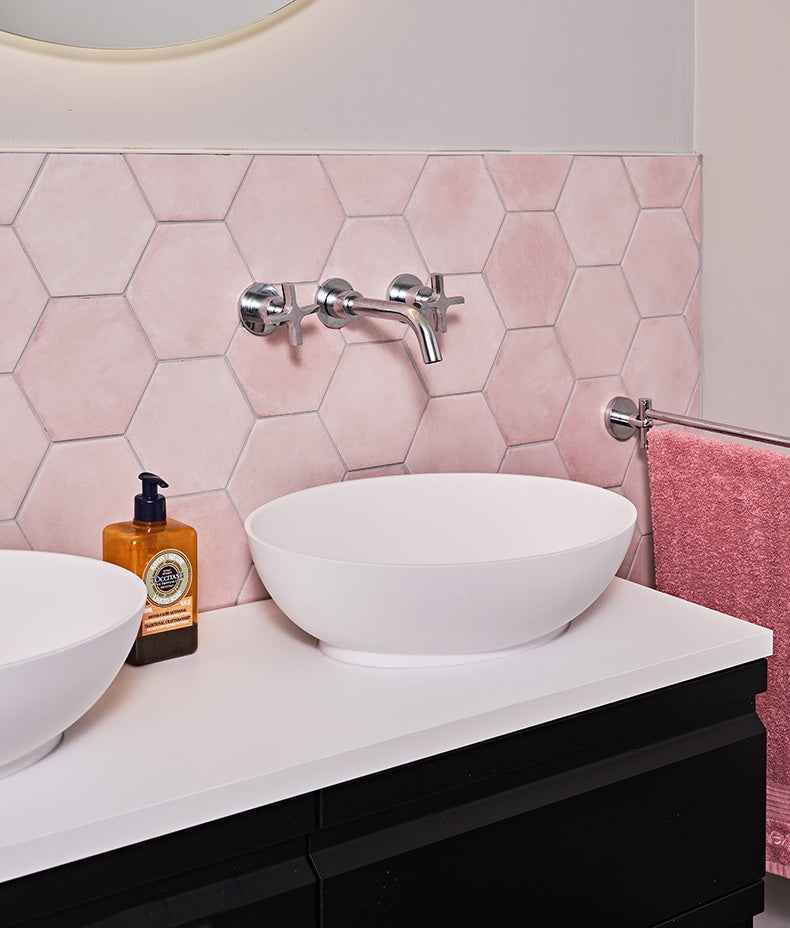Medina Hexagon Porcelain Rosa 16cm Sample