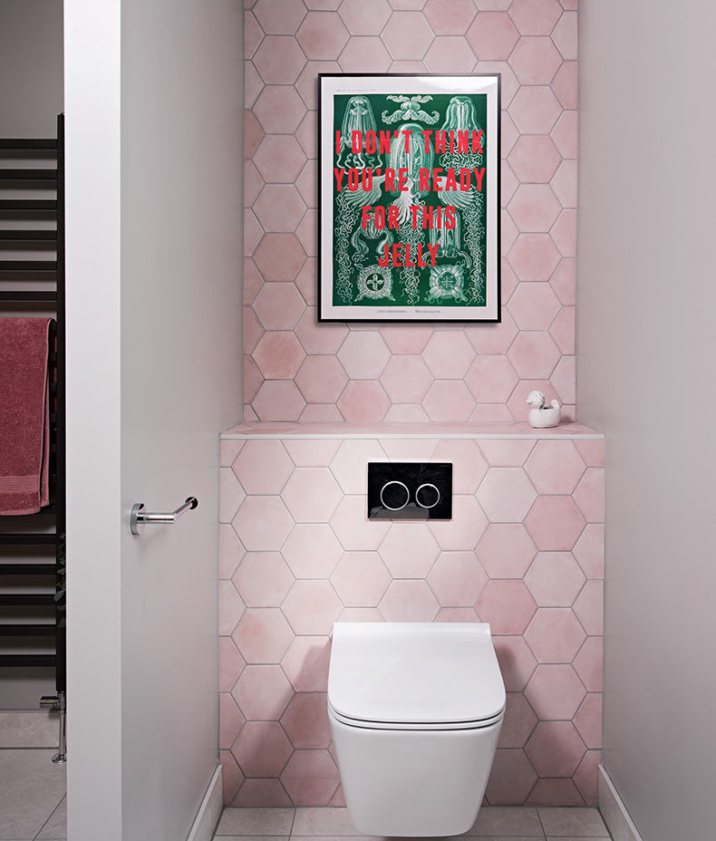 Medina Hexagon Porcelain Rosa 16cm
