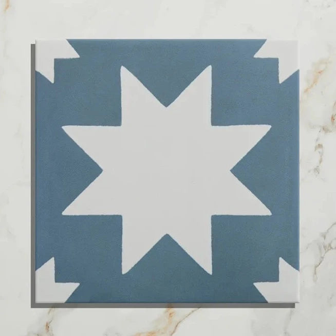 Memphis, Denim, £65.40/ M2 Blue Tile Decorative Tiles Porcelain Decorative Tiles Ca Pietra