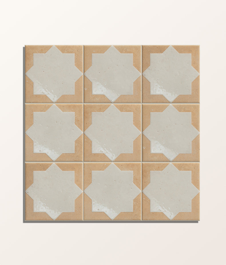 Menara White Star Porcelain 15x15cm