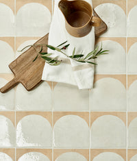 Menara White Arches Porcelain 15x15cm