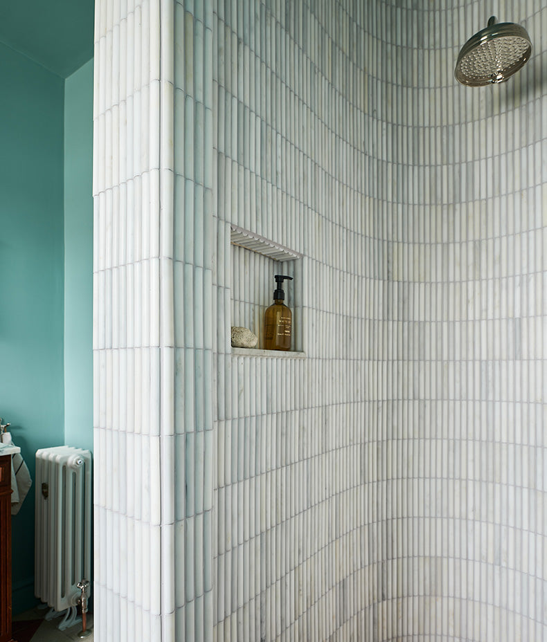Zen Marble Honed Finish Reed Mosaic 30.5cm