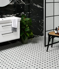 Zen Marble Honed Finish Grand Basket Weave 32.5cm Sample