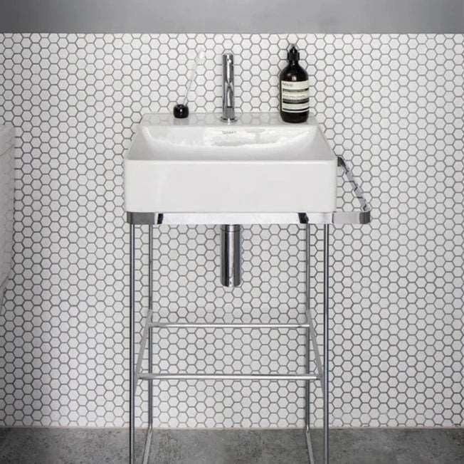 Mono Hex, Blanc, £118.96/ M2 Mosaic Tiles White Tile Ca Pietra