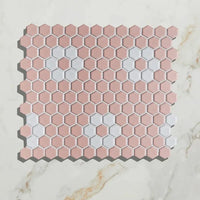 Mono Hex, Daisy Pink, £149.96/M2 - Blackman Rowe