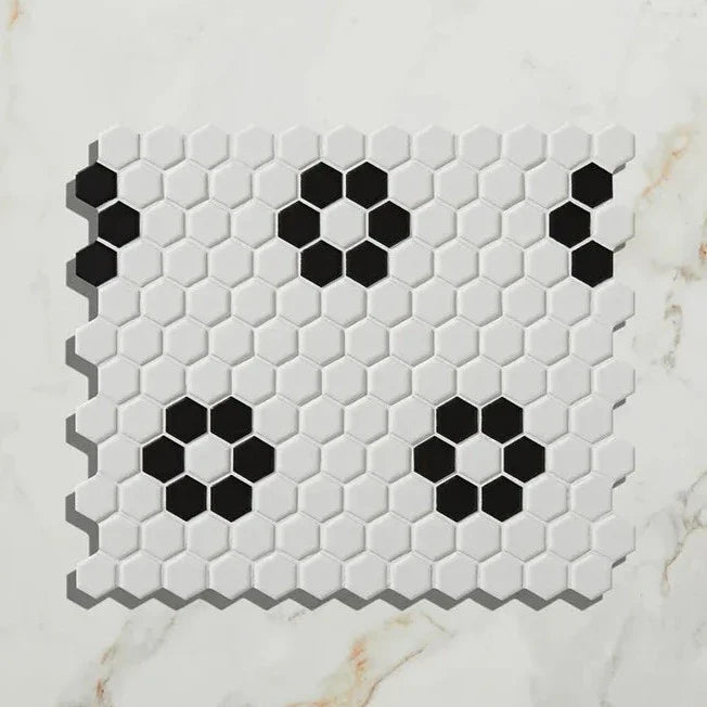 Mono Hex, Daisy, £149.96/M2 sample Sample Ca Pietra Sample