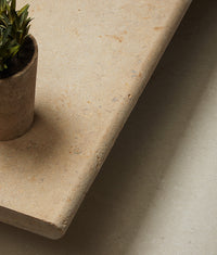 Buscot Limestone Etched Bullnose Coping 40x100cm Sample