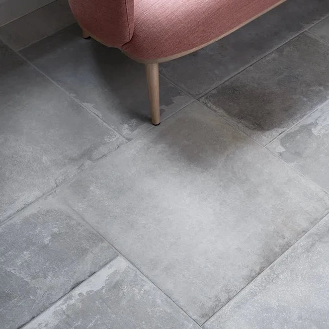 Provence Matt Porcelain, 3 sizes, Cenere, from £75.00/ M2 Concrete & Cement Effect Porcelain Tiles Grey Tile Ca Pietra