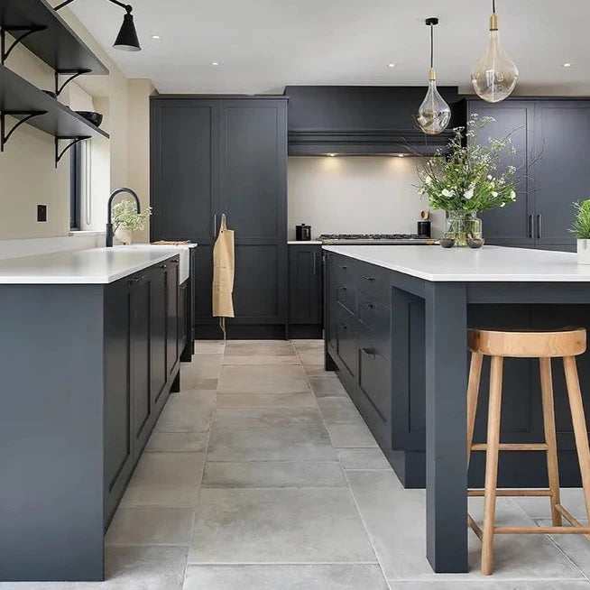 Provence Matt Porcelain, 3 sizes, Talco, from £75.00/ M2 Concrete & Cement Effect Porcelain Tiles Cream Tile Ca Pietra