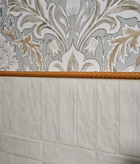 Oasis Veloute Ceramic White Matt 6.5x20cm Sample