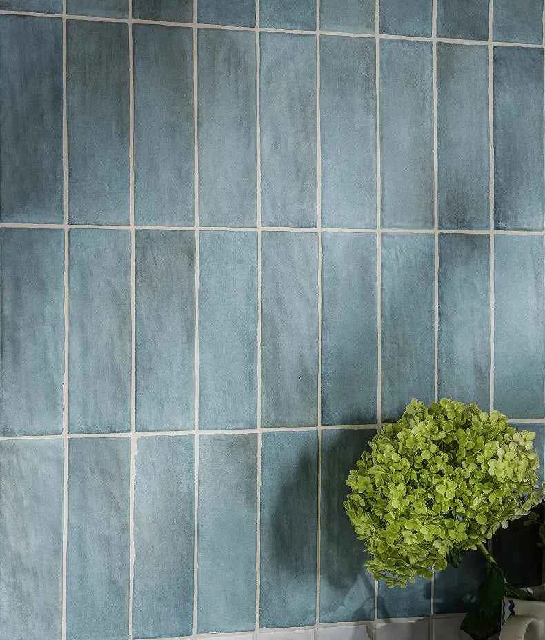 Ca Pietra Oasis Veloute Ceramic Powder Blue Matt 6.5x20cm