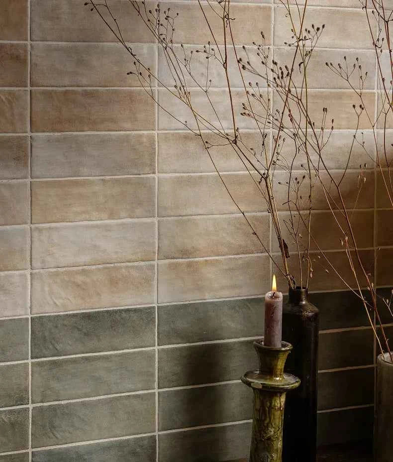 Oasis Veloute Ceramic Sage Matt 6.5x20cm Sample