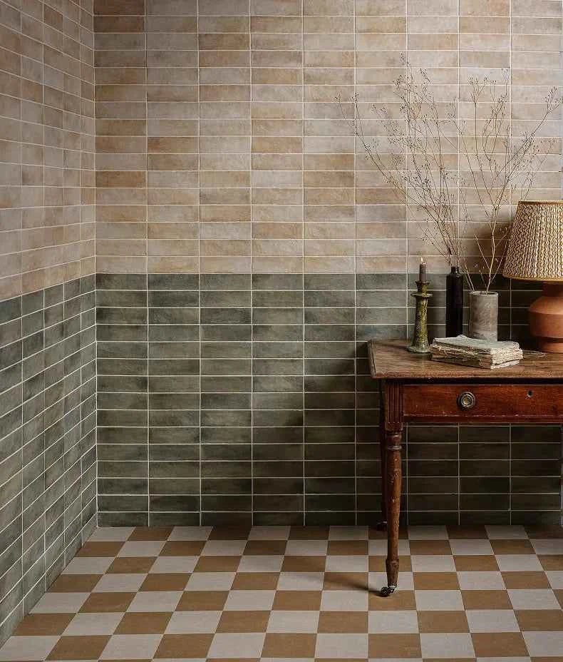 Oasis Veloute Ceramic Sage Matt 6.5x20cm Sample