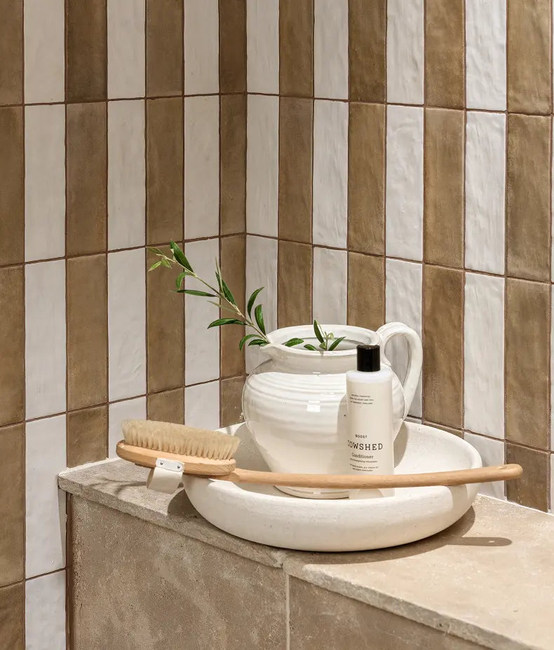 Oasis Veloute Ceramic Tan Matt 6.5x20cm