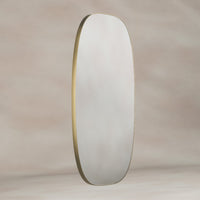 Oslo Barrel Mirror 45x80cm - Brushed Brass