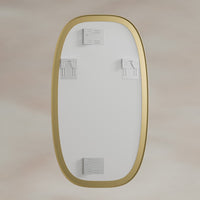 Oslo Barrel Mirror 45x80cm - Brushed Brass