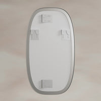 Oslo Barrel Mirror 45x80cm - Brushed Nickel