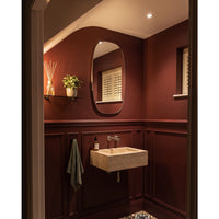 Oslo Barrel Mirror 45x80cm - Brushed Nickel